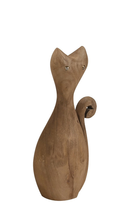 DEI - 12 ΞΥΛΙΝΗ ΦΙΓΟΥΡΑ ΓΑΤΑ 13x8x30