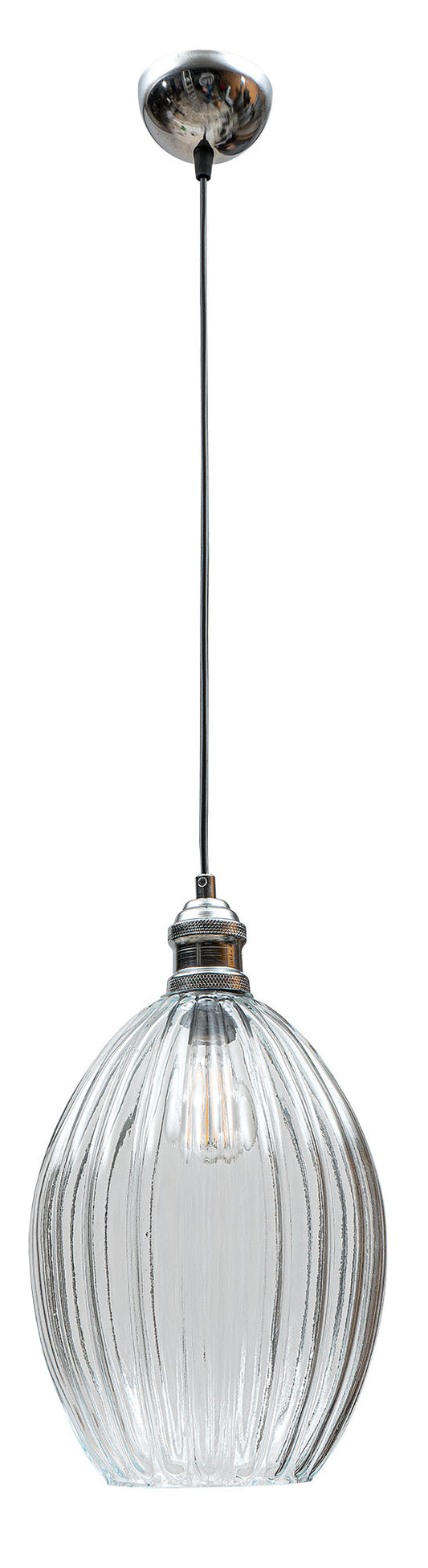 PDT 1455 TR # 1/Φ ΓΥΑΛΙ ΟΒΑΛ ΔΙΑΦΑΝΟ 1xΕ27 Φ22x130