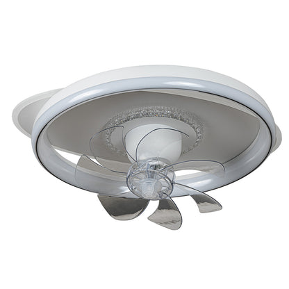 CFC 9502# WΗ ΑΝΕΜΙΣΤΗΡΑΣ ΟΒΑΛ + ΚΥΚΛΟΣ ΟΡΟΦΗΣ ΜΕ LED ΦΩΤΙΣΜΟ 3 COLORS + CONTROL Φ50x20