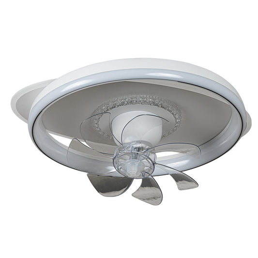 CFC 9502# WΗ ΑΝΕΜΙΣΤΗΡΑΣ ΟΒΑΛ + ΚΥΚΛΟΣ ΟΡΟΦΗΣ ΜΕ LED ΦΩΤΙΣΜΟ 3 COLORS + CONTROL Φ50x20