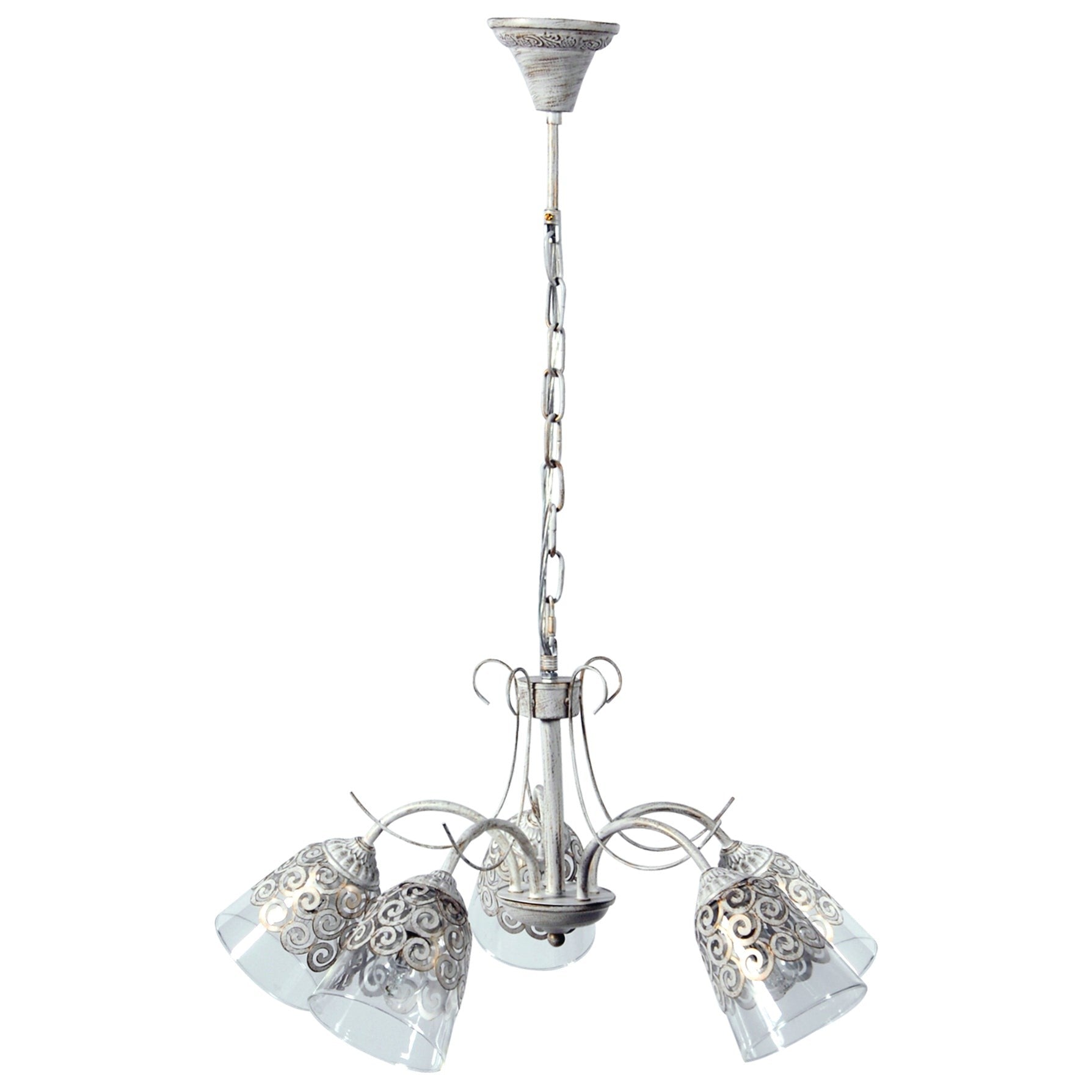 PDC 2183-5 AG # ΕΚΡΟΥ ΜΕ ΧΡΥΣΗ ΠΑΤΙΝΑ ΓΥΑΛΙ ΜΕ ΜΕΤΑΛΛΙΚΟ ΔΙΑΚΟΣΜΗΤΙΚΟ 5xΕ14 Φ55.5x83