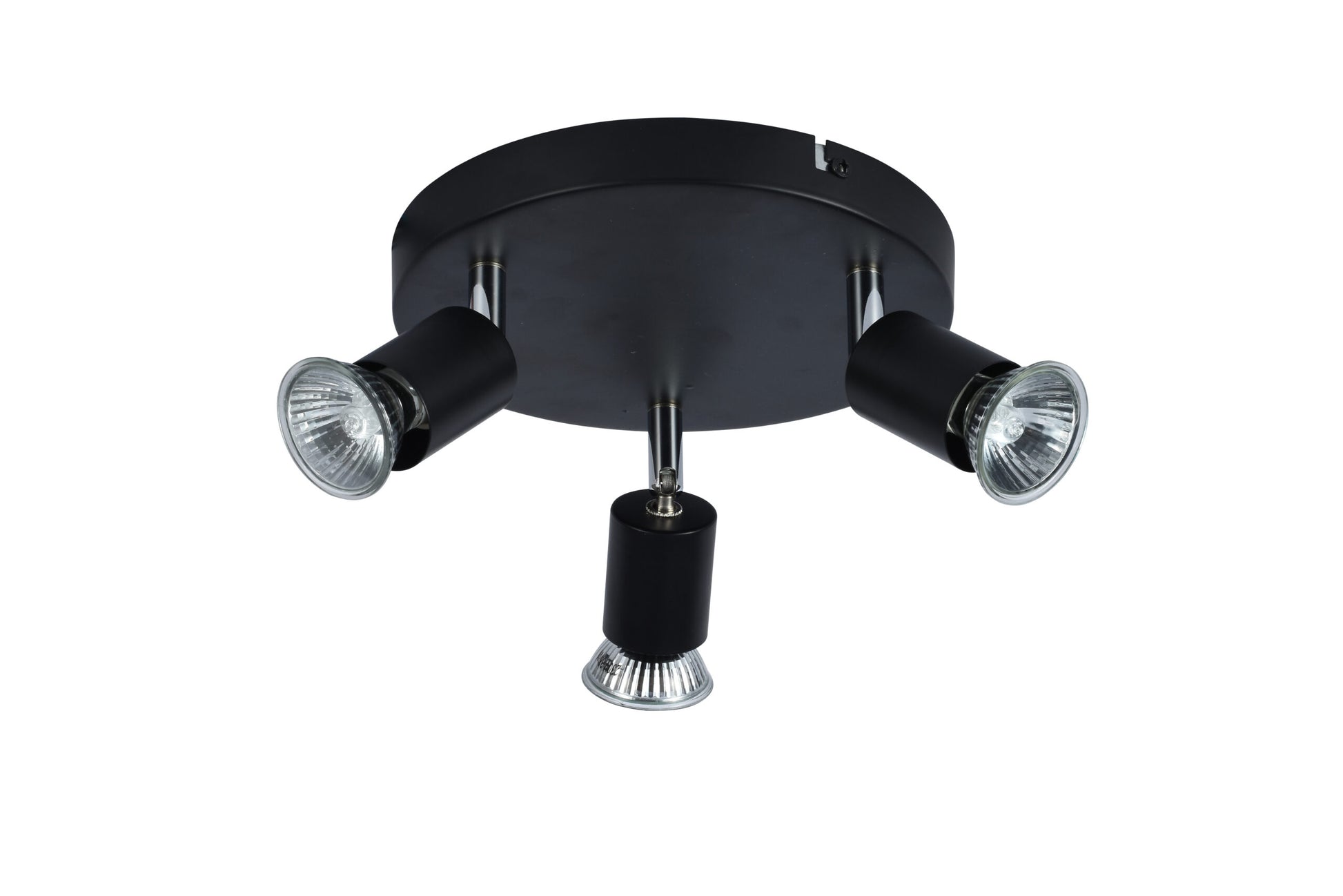 CCC 5215-3 BK ΣΠΟΤ ΟΡΟΦΗΣ 3/Φ ΜΑΥΡΟ 3xGU10 Φ20x8