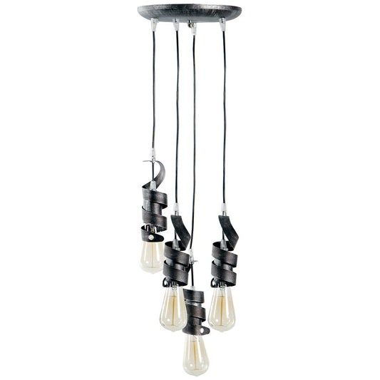 PDA 104-4 ΚΡΕΜ 4/Φ ΣΤΡΙΦΤΗ ΛΕΠΤΗ ΛΑΜΑ 4xΕ27 Φ24x78