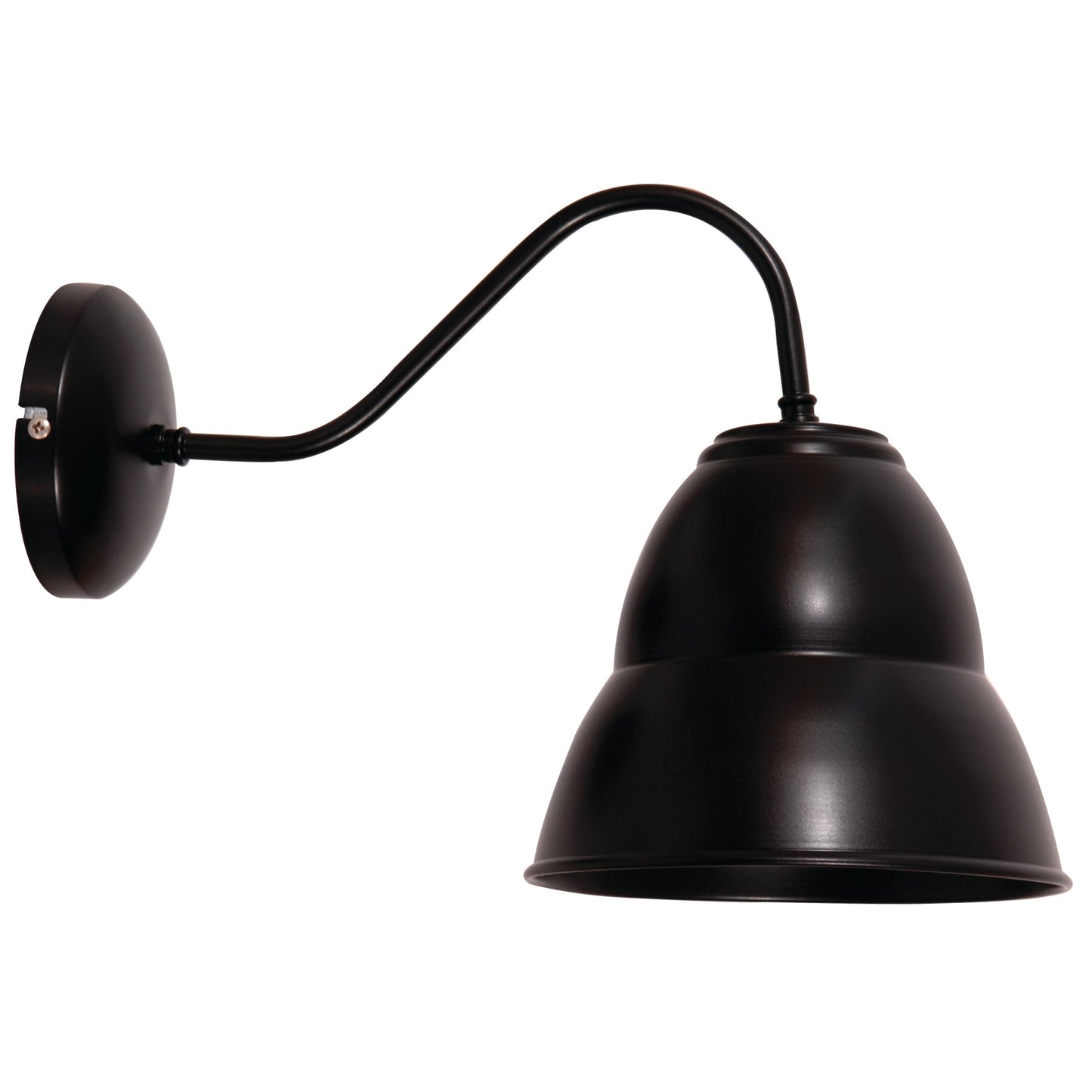 WLA 71404 BK ΑΠΛΙΚΑ ΜΑΥΡΗ ΚΑΜΠΑΝΑ 1xΕ27 35x15εκ ΚΑΜΠΑΝΑ Φ18,5x15