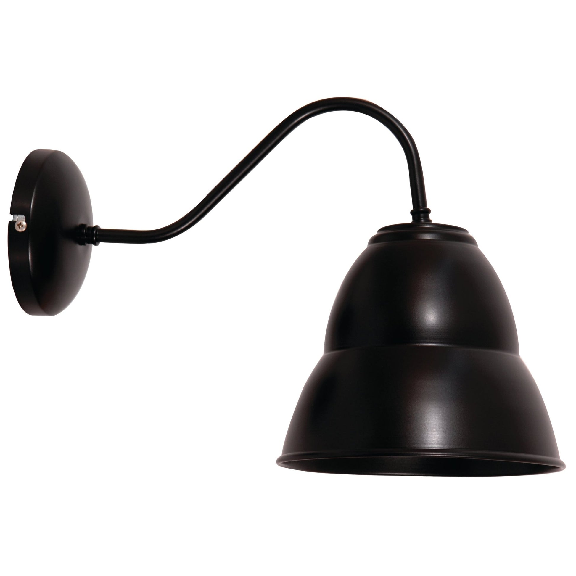 WLA 71404 BK ΑΠΛΙΚΑ ΜΑΥΡΗ ΚΑΜΠΑΝΑ 1xΕ27 35x15εκ ΚΑΜΠΑΝΑ Φ18,5x15