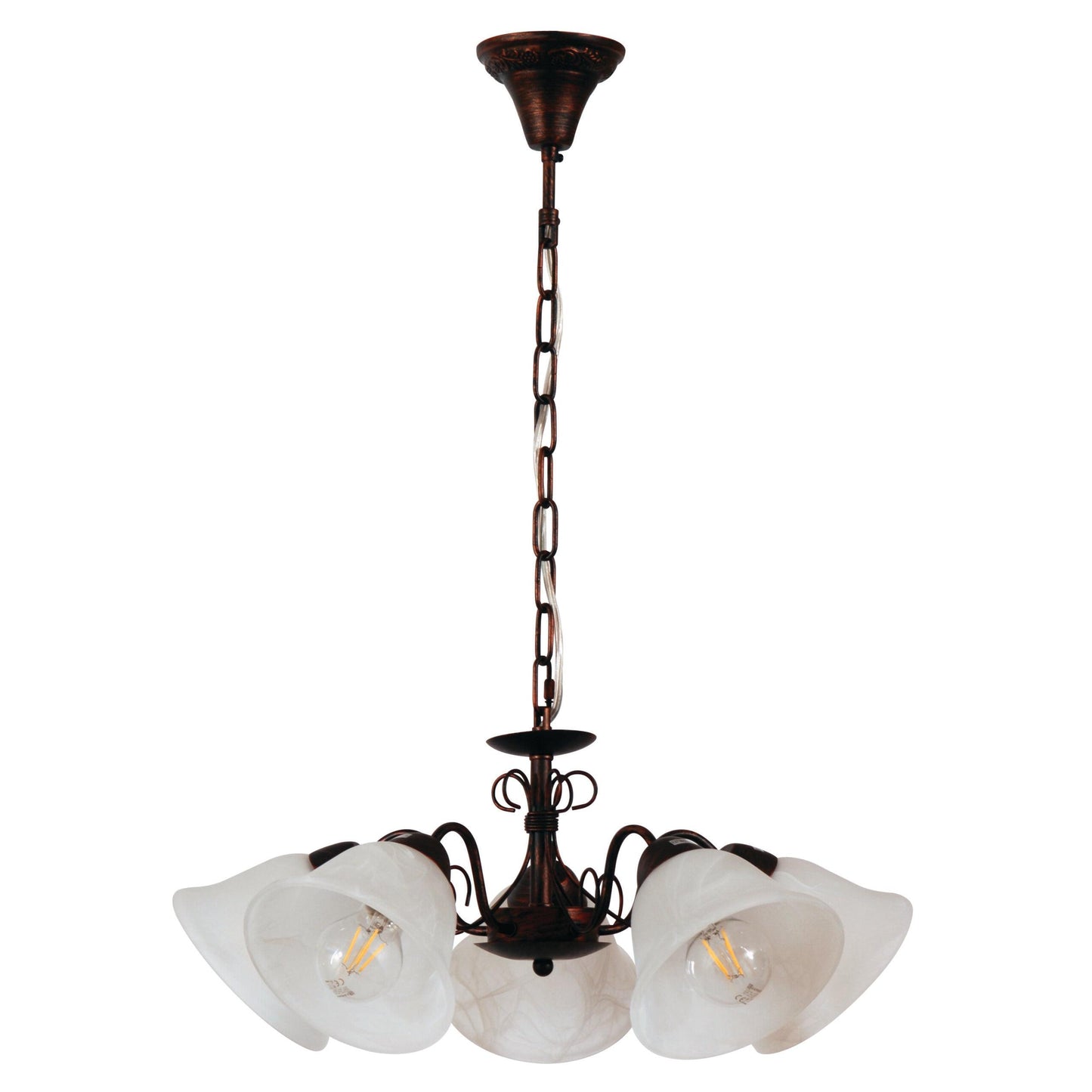 PDC 2261-5 BW# 5/Φ ΚΑΦΕ ΜΕ ΧΑΛΚΟ 1xΕ27 Φ58x77