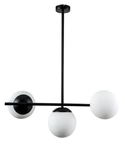 PDA 340-3 /Φ ΣΩΛΗΝΑΣ ΜΕ ΟΠΑΛΙΝΑ ΜΠΑΛΑ 3xΕ27 60x35x70