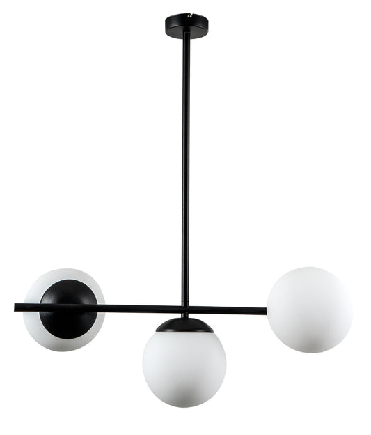 PDA 340-3 /Φ ΣΩΛΗΝΑΣ ΜΕ ΟΠΑΛΙΝΑ ΜΠΑΛΑ 3xΕ27 60x35x70