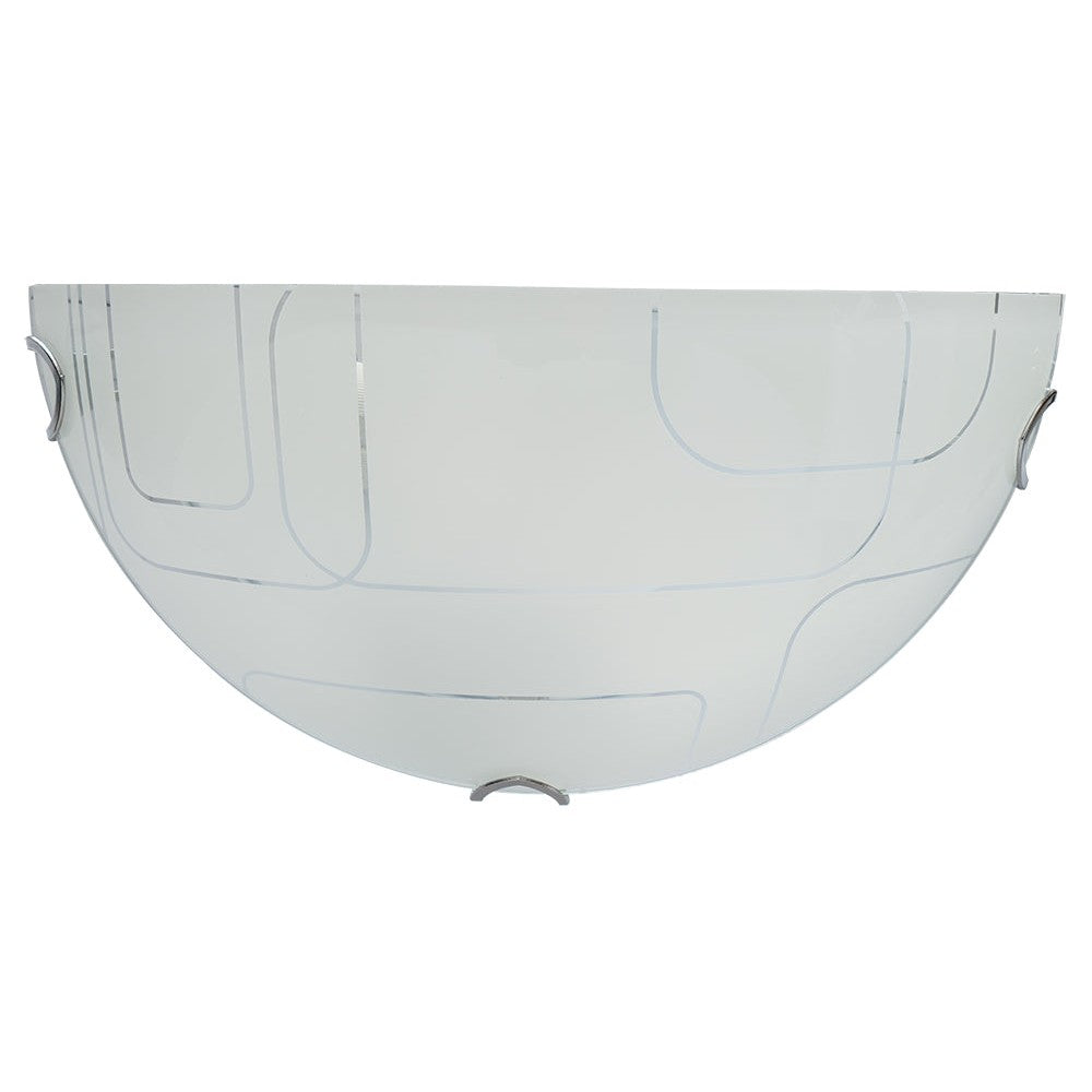 WLC 9416-1/2 ΑΠΛΙΚΑ ΛΕΥΚΑ ΤΕΤΡΑΓΩΝΑ ΣΧΕΔΙΑ 1xE27 30x9x17