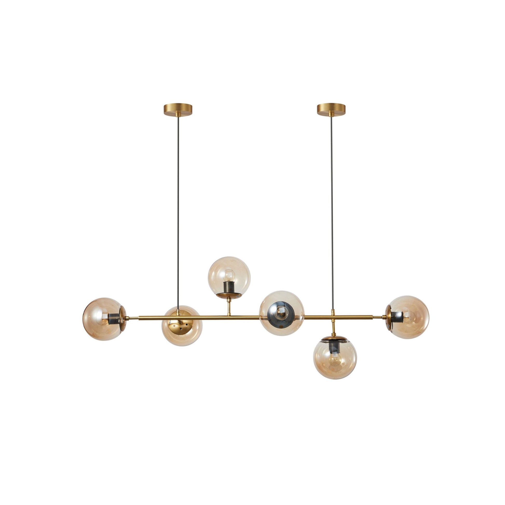 PDC 2048-6 ΡΑΓΑ 6 ΓΥΑΛΙΑ ΓΛΟΜΠΟΥΣ ΜΕΛΙ 6xE27 120x50x100