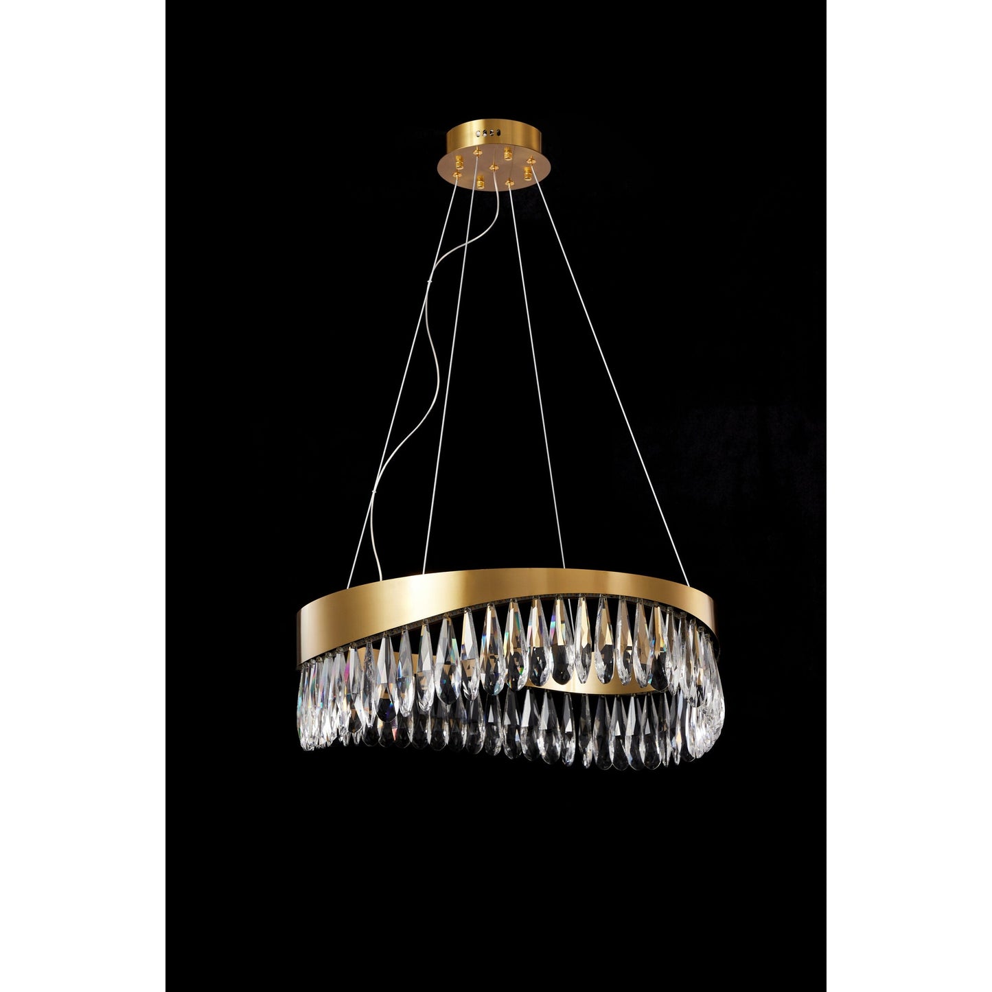 PDC 708-60 ΚΡΕΜΑΣΤΟ LED ΣΑΝ ΚΥΜΑ ΜΕ ΚΡΥΣΤΑΛΛΑ Φ60x100