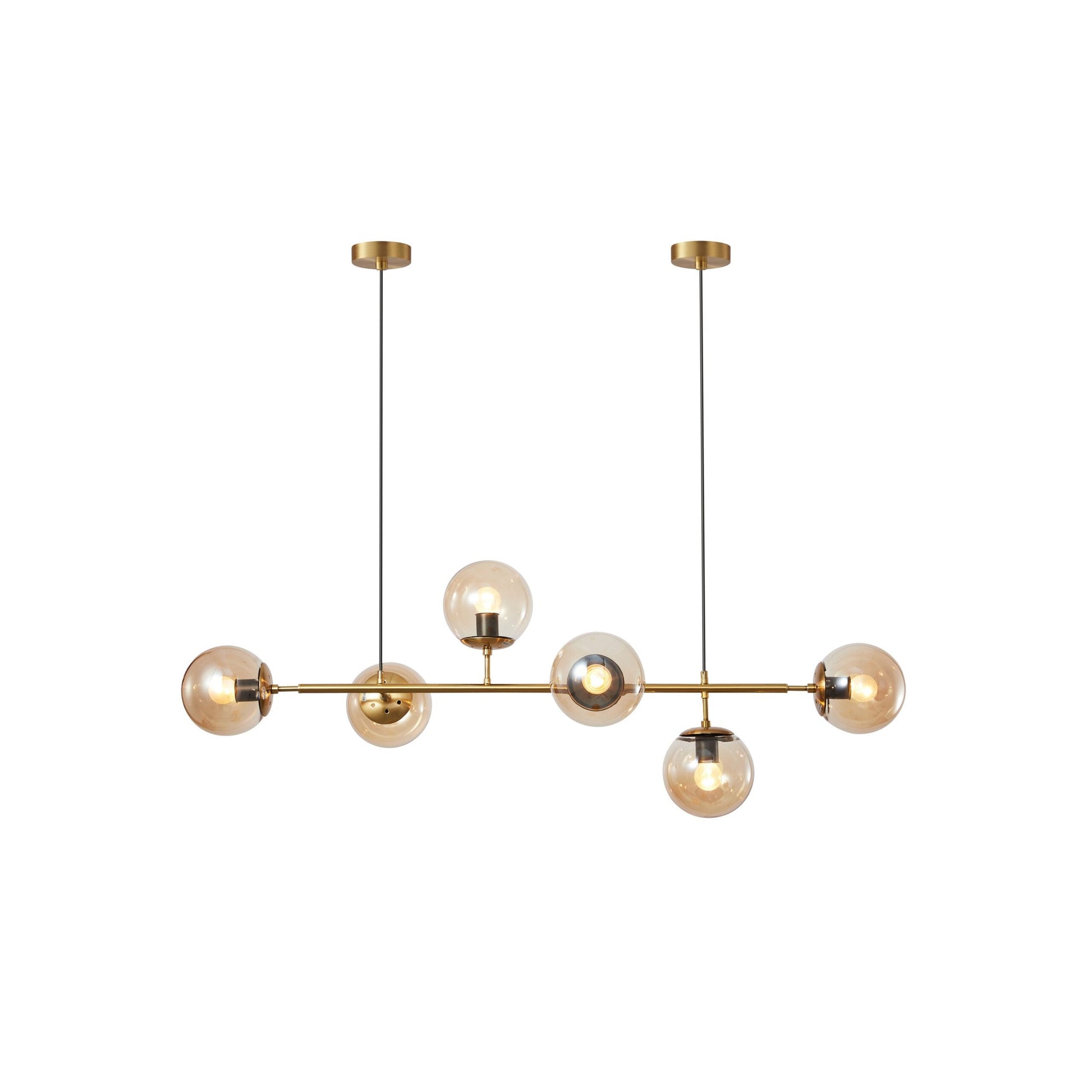 PDC 2048-6 ΡΑΓΑ 6 ΓΥΑΛΙΑ ΓΛΟΜΠΟΥΣ ΜΕΛΙ 6xE27 120x50x100