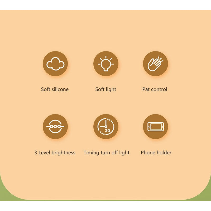 TLC 4024 ΠΟΡΤΑΤΙΦ LED ΕΛΕΦΑΝΤΑΣ ΣΙΛΙΚΟΝΗΣ TOUCH DIMMER-TIMER-USB & ΒΑΣΗ ΚΙΝΗΤΟΥ 17x8,5x10