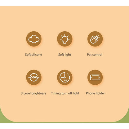 TLC 4024 ΠΟΡΤΑΤΙΦ LED ΕΛΕΦΑΝΤΑΣ ΣΙΛΙΚΟΝΗΣ TOUCH DIMMER-TIMER-USB & ΒΑΣΗ ΚΙΝΗΤΟΥ 17x8,5x10