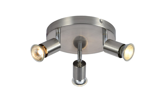 CCC 5215-3 ΝΜ 3/Φ ΟΡΟΦΗΣ ΣΠΟΤ ΝΙΚΕΛ ΜΑΤ 3xGU10 Φ20x8