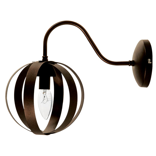 WLA 217 B ΑΠΛΙΚΑ ΜΠΡΑΤΣΟ ΚΑΜΠΥΛΩΤΟ ΣΚΟΥΡΙΑ 1/Φ ΛΑΜΕΣ ΜΠΑΛΑ 1xΕ14 33x27εκ