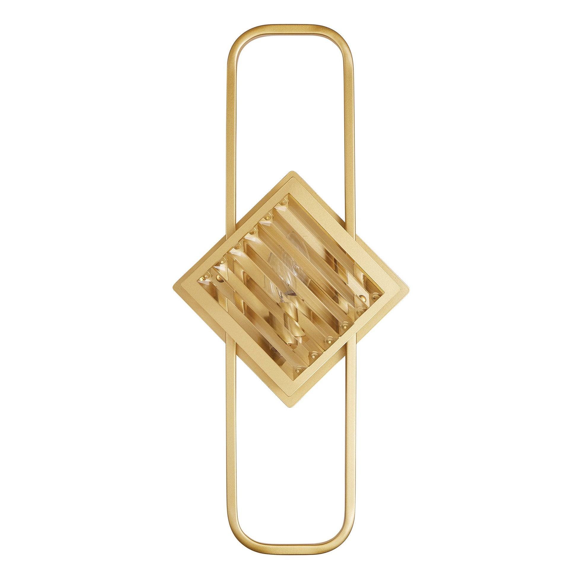 WLC 2473 ΑΠΛΙΚΑ ΧΡΥΣΗ ΠΑΡΑΛ/ΜΗ ΜΕ ΤΕΤΡΑΓΩΝΟ ΠΛΑΙΣΙΟ ΚΡΥΣΤΑΛΛΟ 2xΕ14 28x8x58