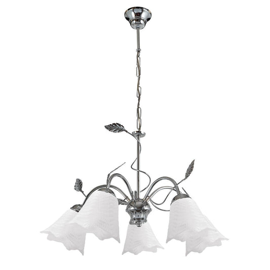 PDT 2042-5 CR # 5/Φ ΣΚΕΛΕΤΟΣ ΦΥΛΛΟ ΛΕΥΚΟ ΓΥΑΛΙ 5xΕ14 Φ56x80