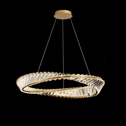 PDC 701-1 LED ΧΡΥΣΟΣ ΚΥΜΑΤΙΣΤΟΣ ΚΥΚΛΟΣ ΜΕ ΚΡΥΣΤΑΛΑ Φ40x100