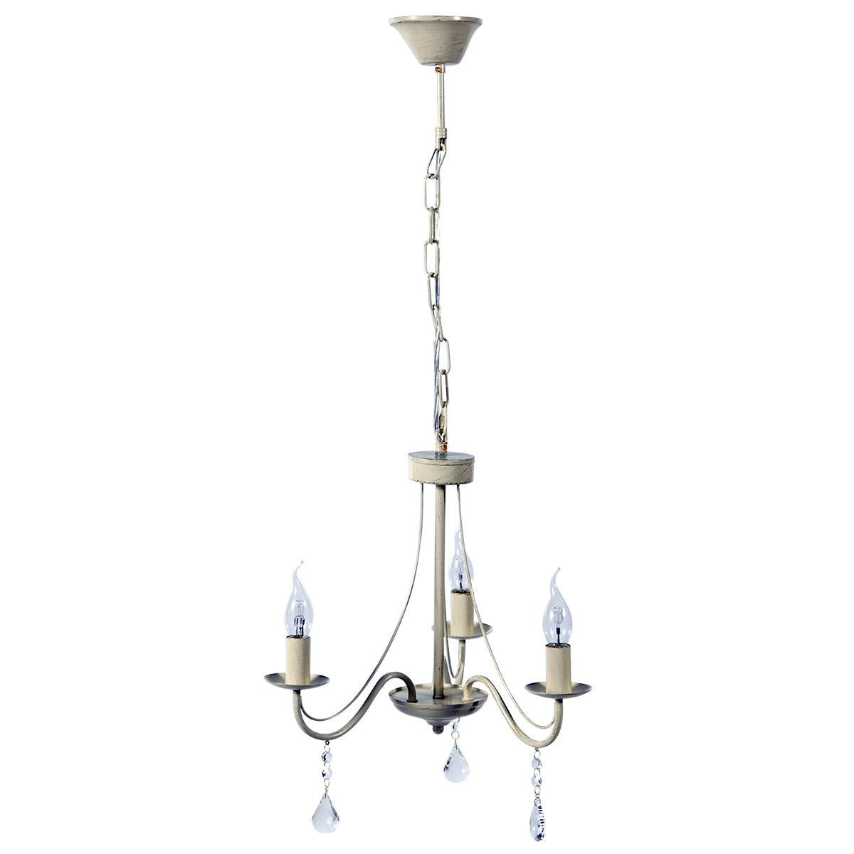 PDC 2188-3 AG 3/Φ ΟΛΛΑΝΔΕΖΑ ΕΚΡΟΥ ΜΕ ΧΡΥΣΗ ΠΑΤΙΝΑ & ΚΡΥΣΤΑΛΛΑ 3xΕ14 Φ50x100