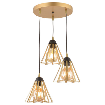 PDT 1255-3 AB 3/Φ ΤΡΙΓΩΝΑ ΣΕ ΡΟΖΕΤΑ 3xΕ27 Φ24x80