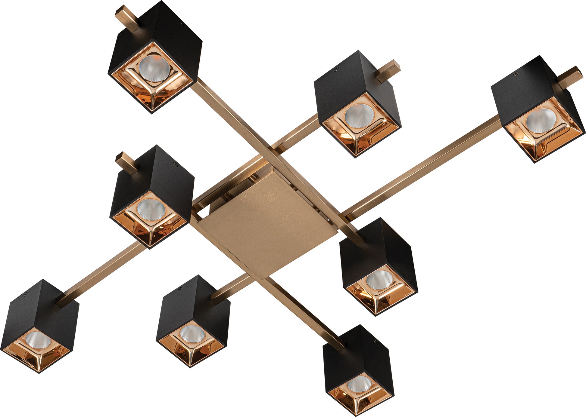 CCC 697-8 BΚ+GD # ΟΡΟΦΗΣ LED ΡΑΒΔΟΙ ΜΕ 8 ΣΠΟΤ 84x68x14