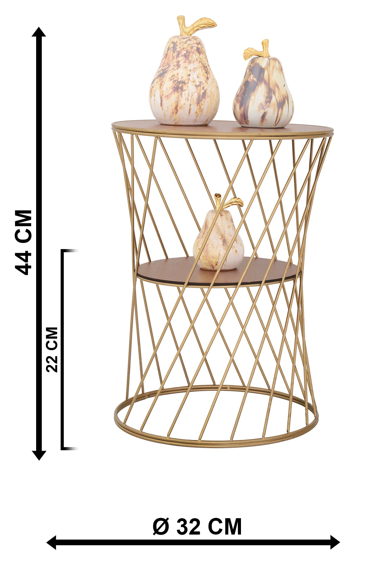 TBH-05 AB ΤΡΑΠΕΖΑΚΙ ΟΞΥΝΤΕ ΠΛΕΧΤΟ ΠΛΕΓΜΑ ΜΕ ΞΥΛΟ Φ32x45