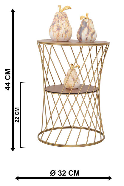 TBH-05 AB ΤΡΑΠΕΖΑΚΙ ΟΞΥΝΤΕ ΠΛΕΧΤΟ ΠΛΕΓΜΑ ΜΕ ΞΥΛΟ Φ32x45