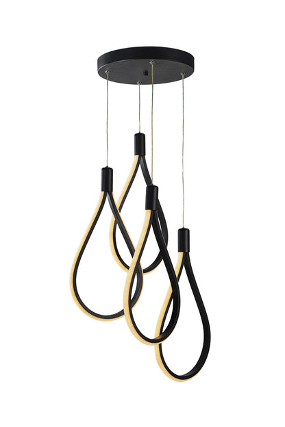 PDT 700-4 BK # ΚΡΕΜ. 4/Φ LED ΘΗΛΙΕΣ ΜΑΥΡΟ Φ45x85