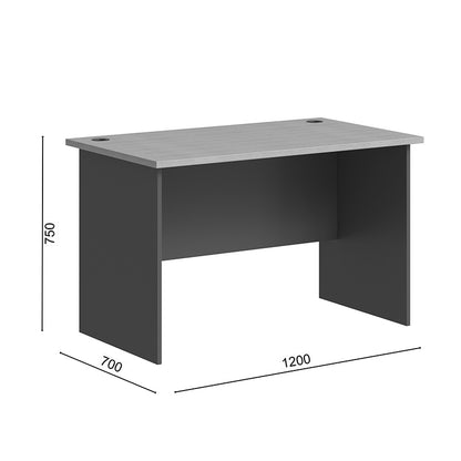 Office Desk Fesialo Natural-Anthracite 120x70x75