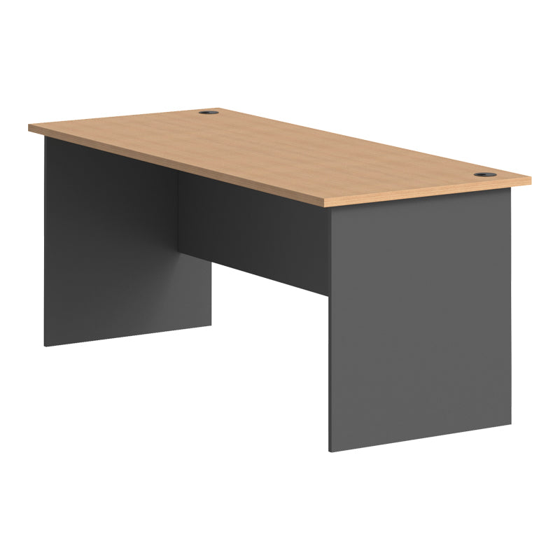 Office Desk Fesialo Natural-Anthracite 180x75x75