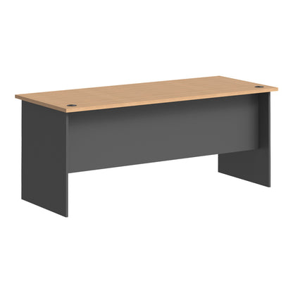 Office Desk Fesialo Natural-Anthracite 180x75x75