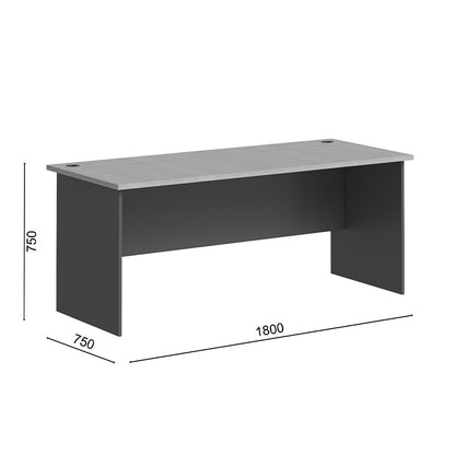 Office Desk Fesialo Natural-Anthracite 180x75x75