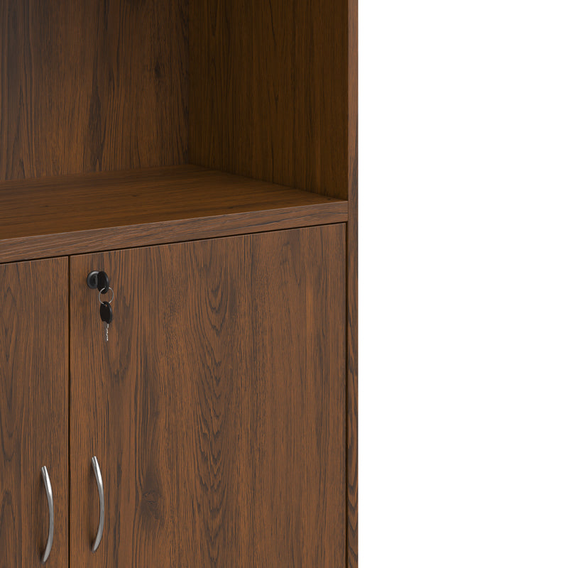 Fesialo Wenge Professional Office Bookcase 80x40x180