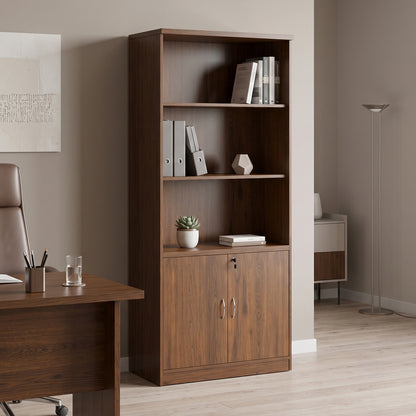 Fesialo Wenge Professional Office Bookcase 80x40x180