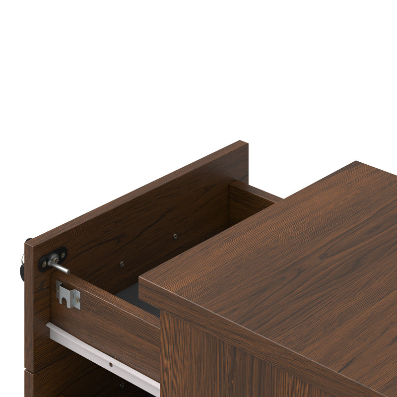 Fesialo Wenge Professional Rolling Chest of Drawers 39x47x52.5