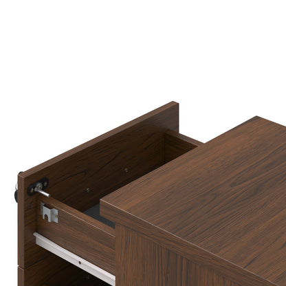 Fesialo Wenge Professional Rolling Chest of Drawers 39x47x52.5