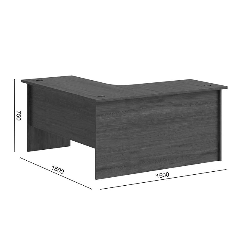 Corner Professional Desk Left Corner Fesialo Wenge 150x150x75