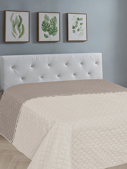 Κουβερλί Fiber Ecru/Beige Υπέρδιπλο 220x240εκ
