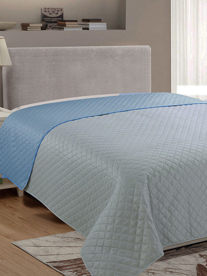 Κουβερλί Fiber Grey/Blue Υπέρδιπλο 220x240εκ