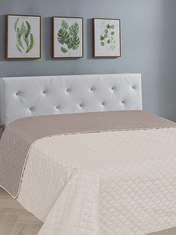 Κουβερλί Fiber Ecru/Beige King Size 240x250εκ