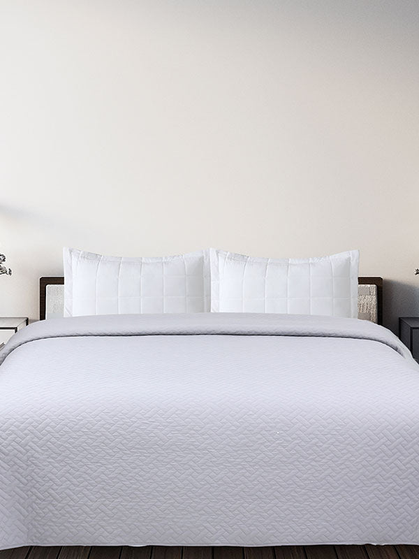 Κουβερλί Voielo Light Grey Μονό 160x220εκ