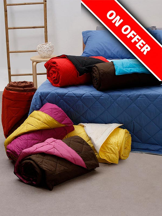 Κουβερλί Percale Μονόχρωμο Pink Μονό 160x220εκ