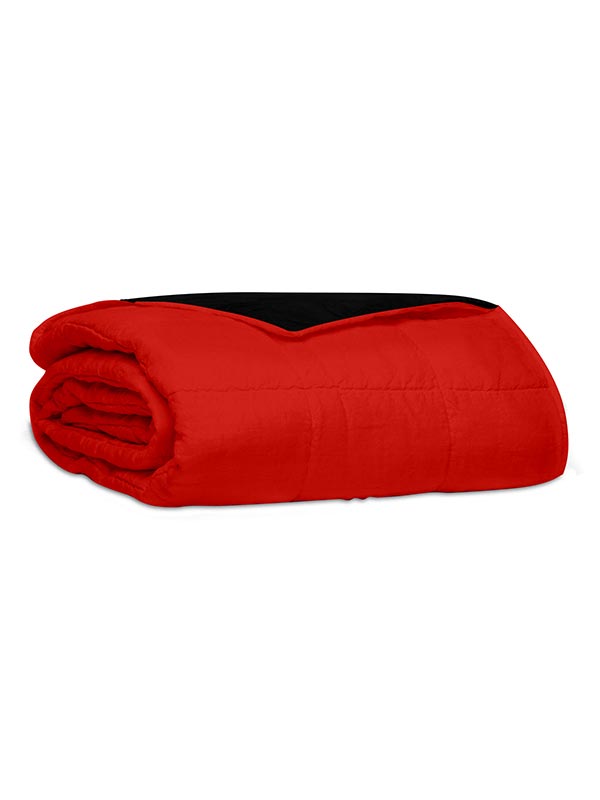 Κουβερλί Percale Μονόχρωμο Red Μονό 160x220εκ