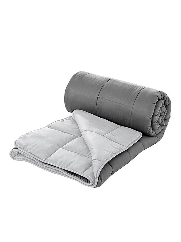 Κουβερλί-Πάπλωμα Micro Grey Μονό 160x220εκ