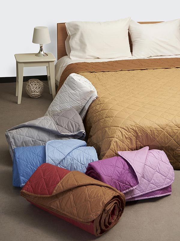 Κουβερλί Menta Grey/Dark Grey Μονό 160x220εκ