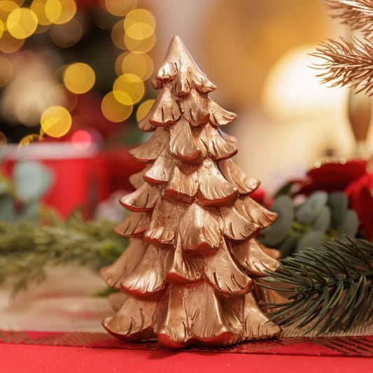 Κομψό Έλατο Ρητίνης Χρυσό 10x10x15