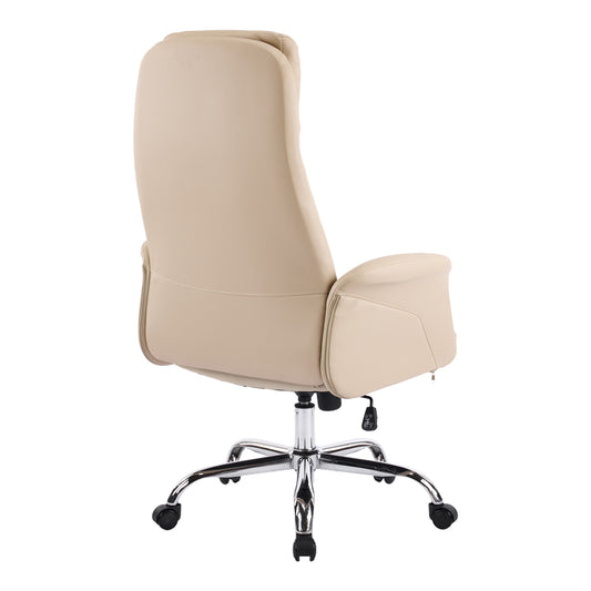 Καρέκλα Γραφείου Διευθυντή Derjio Μπεζ PU 68x66x115