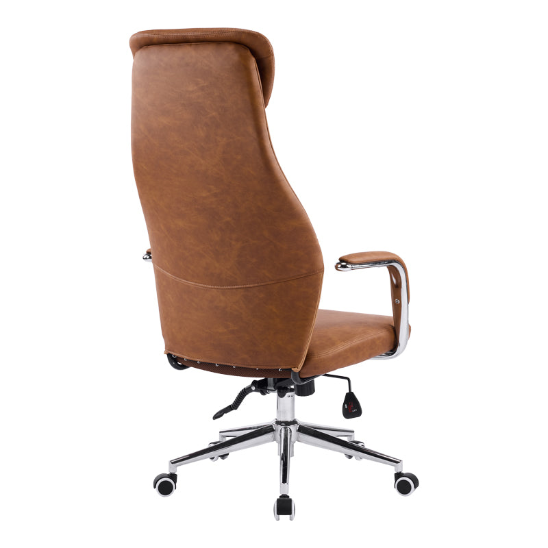 Καρέκλα Γραφείου Διευθυντή Ferka Καφέ PU 64x71x120-128