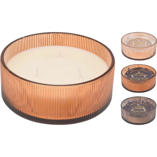 Κερί Αρωματικό σε Γυαλί 13x13x6 3 Σχδ